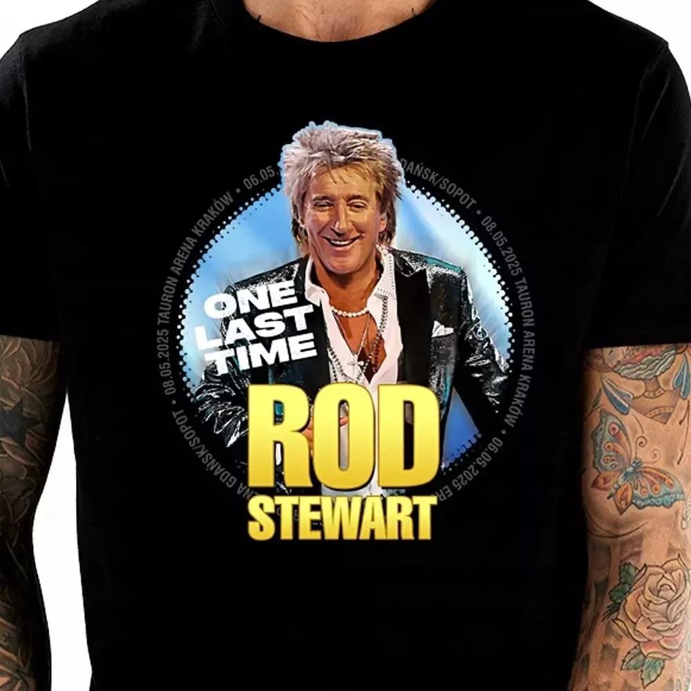 One Last Time Rod Stewart 2025 tour T Shirt  Unisex T-Shirt S