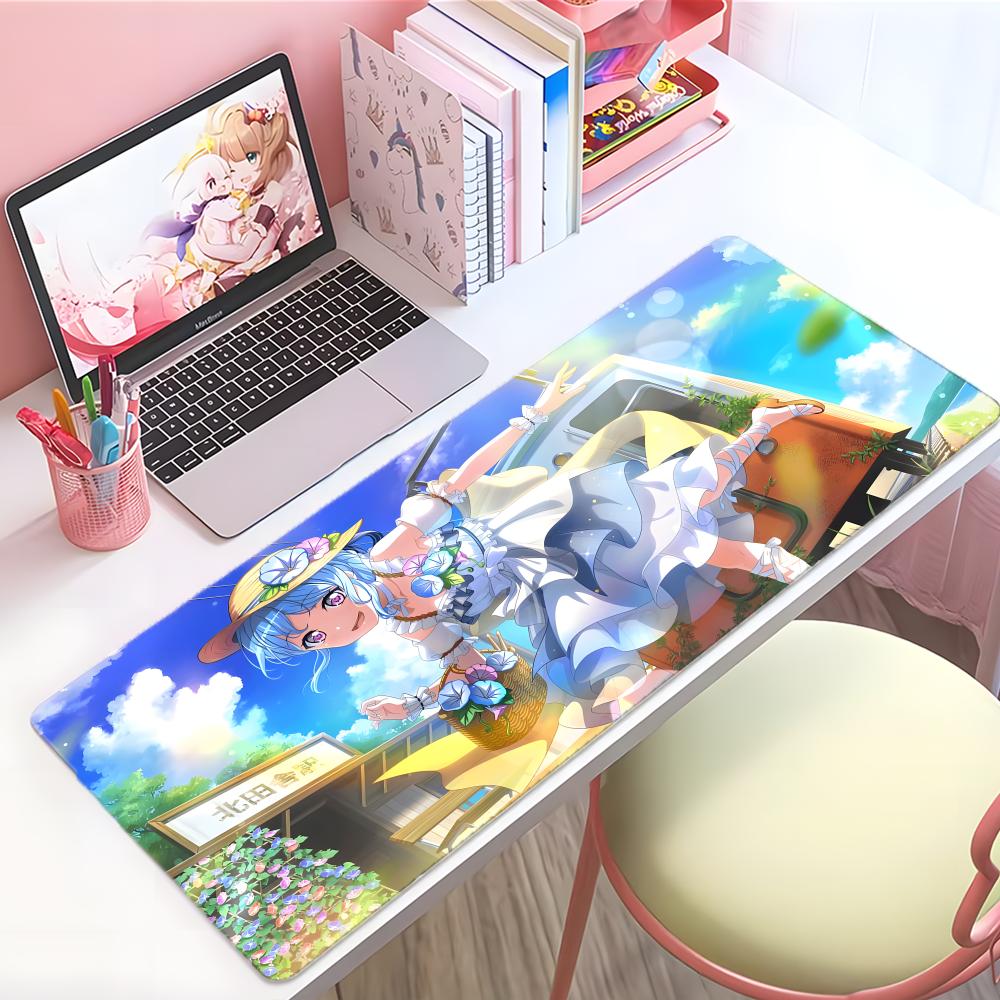 Soft Emotional Anime Kkanon Mouse Pad Large Thick Desk Pad Stitched Edges Gaming Mouse Mat For Pc