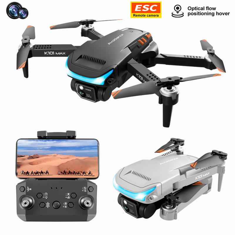 K101MAX Dual Camera Foldable Drone with Optical Flow, 4K Aerial Photography, and Three-Way Obstacle Avoidance