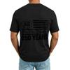 Men's V Neck Short Sleeve Casual Shirt with USA Print Pocket Design Lightweight Summer Top Comfortable Fit
