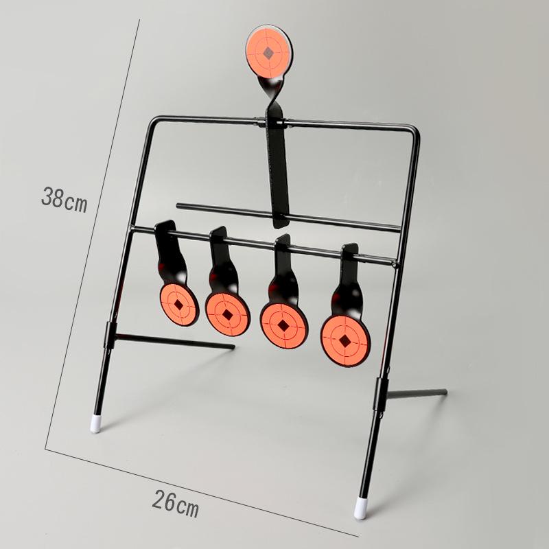 Cross-border Metal Iron IDPA Gravity Target with Quick Release, 4-Position Rotation, and Training Stickers
