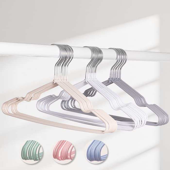 Baby 20 Höhen Kleiderbügel Set [Glückwunsch] Kleiderbügel, Anti-Rutsch Kleiderbügel, Stück, 60cm-120cm, Kinder (20 Stück, Grau)