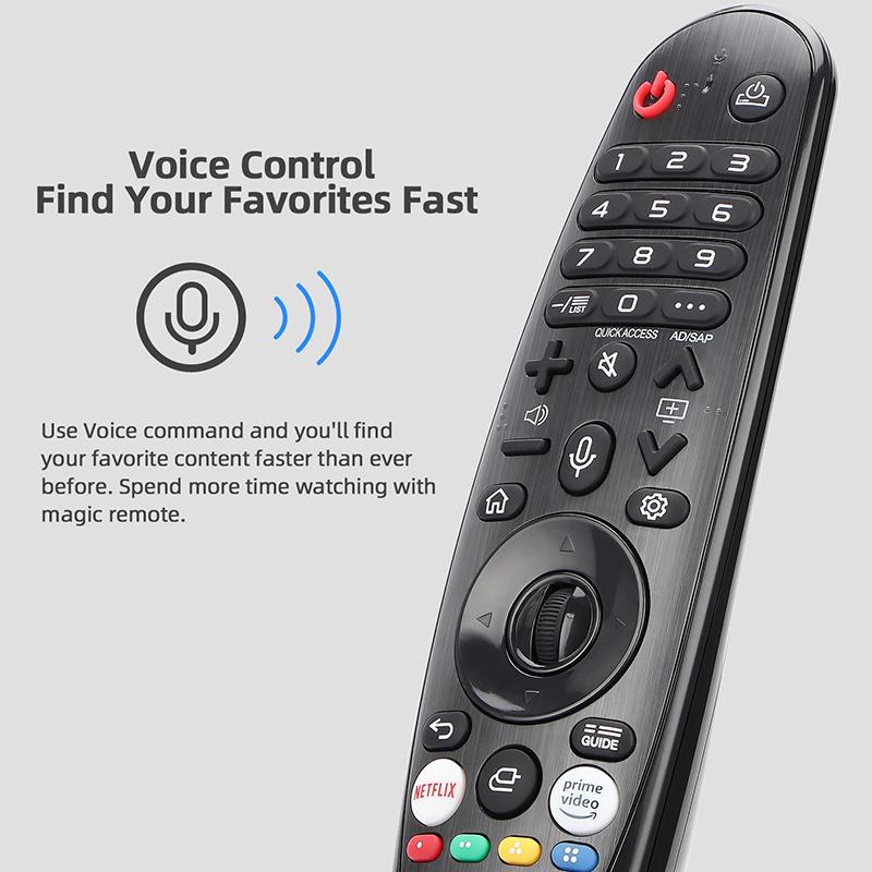 1Pc Replacement Remote Control For Lg Smart Tv Uhd Oled Qned With / Without Voice Magic Pointer Function Mr-20Ga Akb75855501