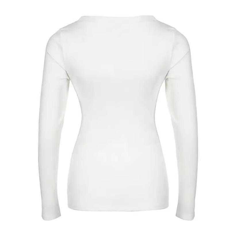 Plus Size Casual U-neck Long-sleeve Women's T-shirt