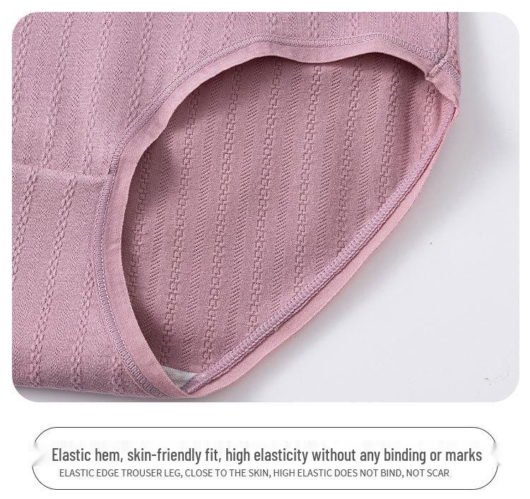 High-Waisted Cotton Antibacterial Shorts for Middle-Aged and Plus-Size Women