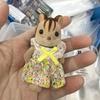 Non-Toxic Original Forest Animal Family 1:12 Dollhouse Furniture Mini Rabbit Bear Dog Cat Pets Dolls Figure Toy Dolls Kids Gifts