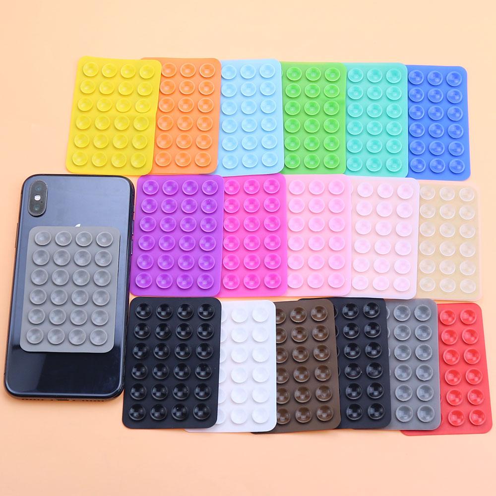 2pcsThickened Silicone Suction Cup 24Square Suction Cups Mobile Phone Tablet Luggage Suction Cup Universal Strong Adhesive Stand