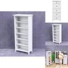 Modern Minimalist White Dollhouse Miniature Furniture Model Storage Cabinet