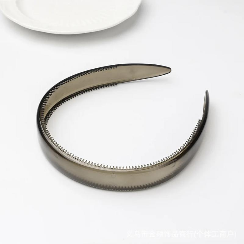 1Pcs Women Vintage Hair Accessories for Daily Wear Tortoiseshell Acetate Leopard Hair Hoop Non Slip Teeth Headband
