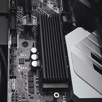 M.2 2280 SSD Cooler Radiator Aluminum Alloy SSD Cooling Heat Sink Heat-resistance with Thermal Silicone Pad for PS5 Game Console