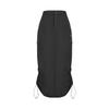 Urban Wilderness Series Minimalist Fashion Versatile Solid Color Casual Long Skirt Women Skirts 6010039-001