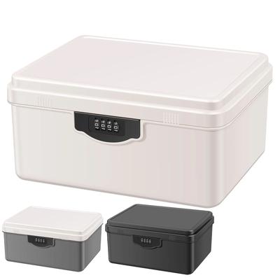 Digital Password Lock Safe Box Plastic Portable Organizer Case Household Cash Jewelry Privacy Security Storage Box with Tray
