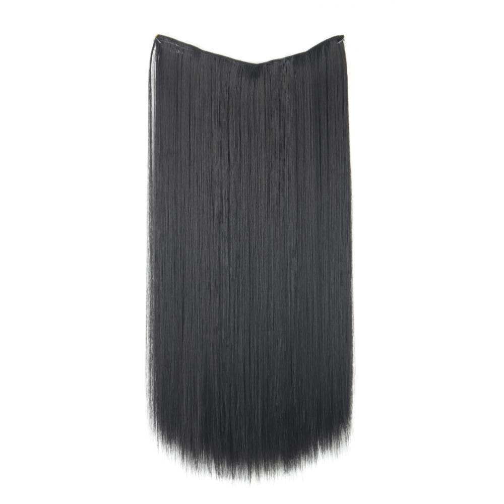 

MISS WIG Женские Длинные Прямые Невидимые Наращивание Волос Синтетическое Волокно Натуральный Шиньон Рыбья Линия Повседневная Одежда Косплей Волосы 55 cm