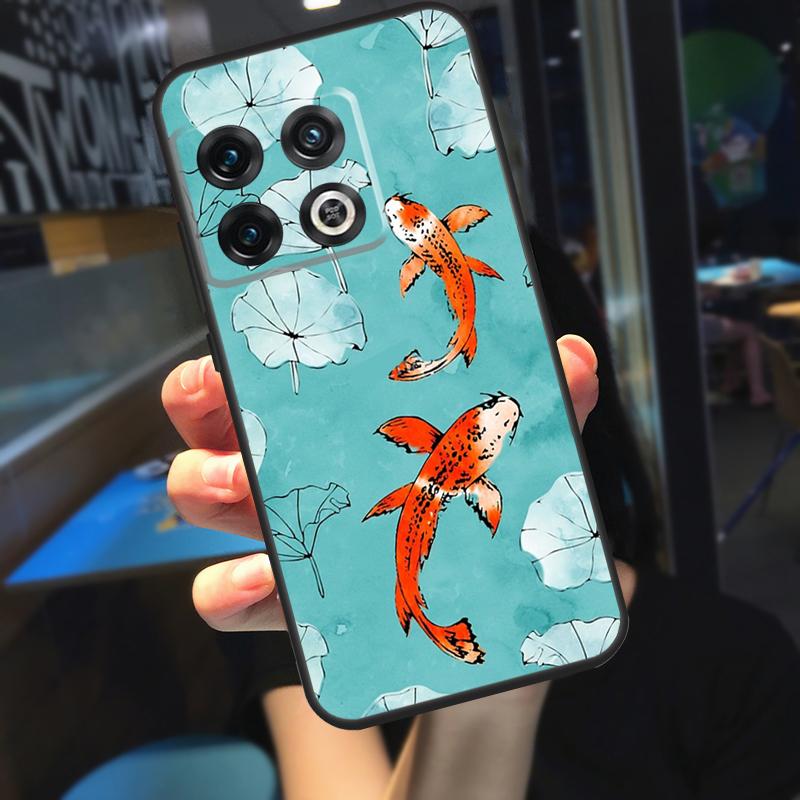 Koi Karpfen Fisch Yin Yang Hülle Für OnePlus 12R 13 R 12 11 9 10 Pro 8T 9RT 10T OnePlus Nord 4 CE 2 3 Lite N20 N30 Hülle