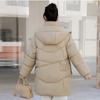 Autumn and Winter Korean Version Hooded Bread Jacket, Thick Down Cotton Jacket, Medium To Long Down Jacket, Loose Outer Jacket, Cotton Jacket
