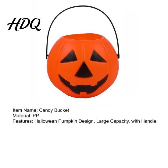 Halloween Festival Supplies 1/2/3Pcs Pumpkin Candy Bucket Trick-or-Treat Holder Basket Party Favors Jack-O-Lantern Sweet Snack Pail with Handle,