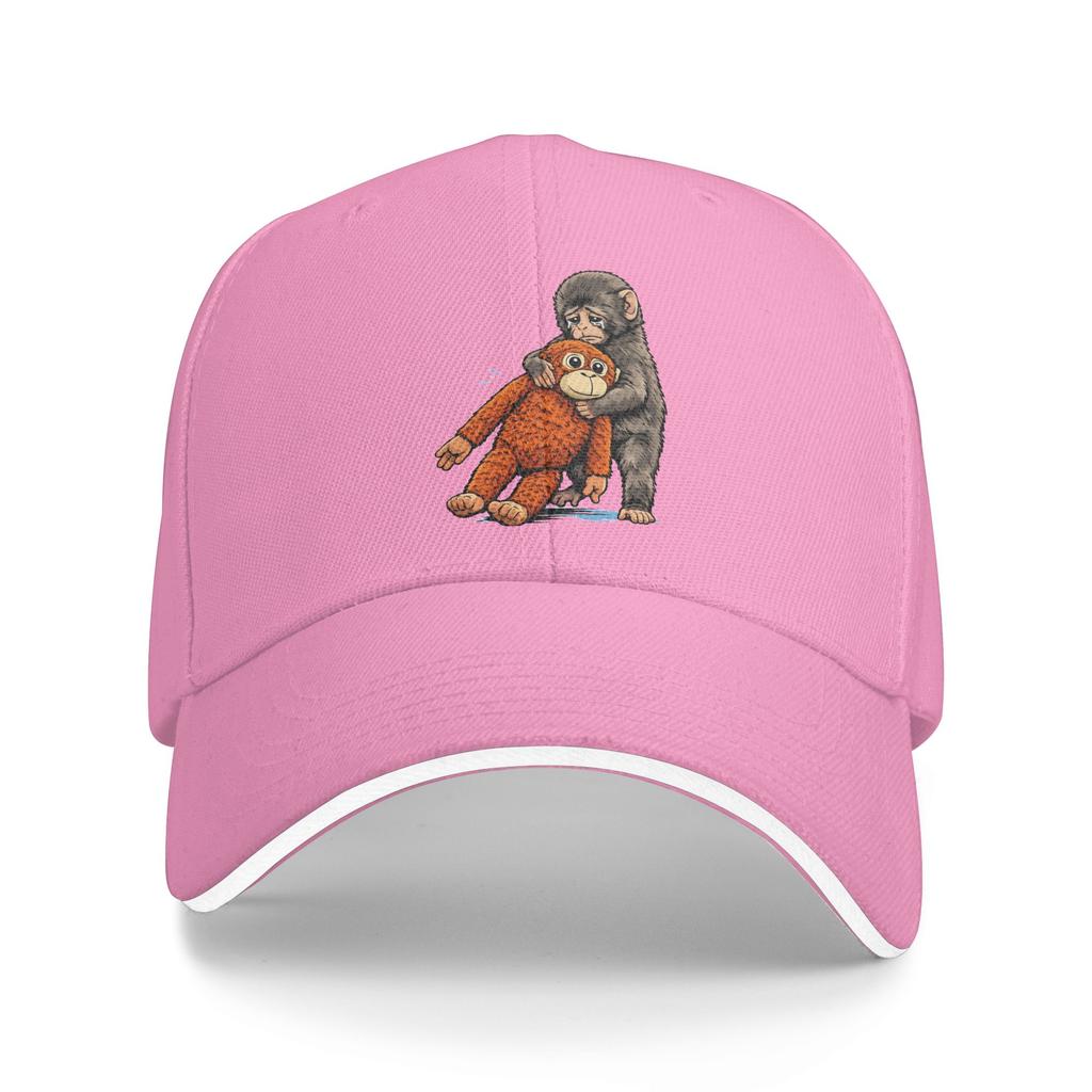 Summer Punch the Monkey Japan Makak Sad Monkey and His Toy Baseball Cap Outdoor Stylish Sun Trucker Hat Hot Sale Baseball Caps