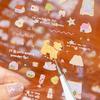 Forest Style Cute Cat PET Film Stickers for Journals and DIY Collage