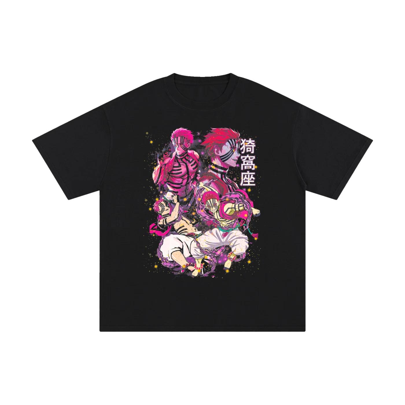 Demon Slayer Oficial T-Shirt Manga Anime Manga Demon Slayer Black Tee All Size 140