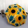 1pc Sunflower Pattern Automatic Open/Close Umbrella Compact Folding Umbrella, All-Season Portable Umbrella for Women/Men F1124016