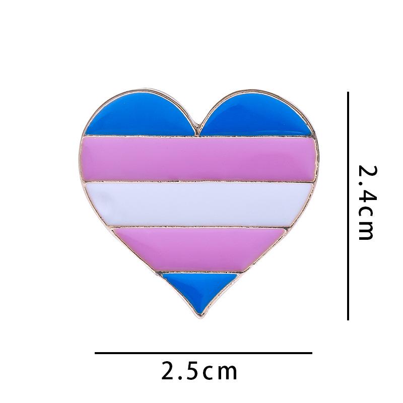 

Брошь Радужное Сердце: Креативный аксессуар из сплава в форме сердца для одежды и сумок