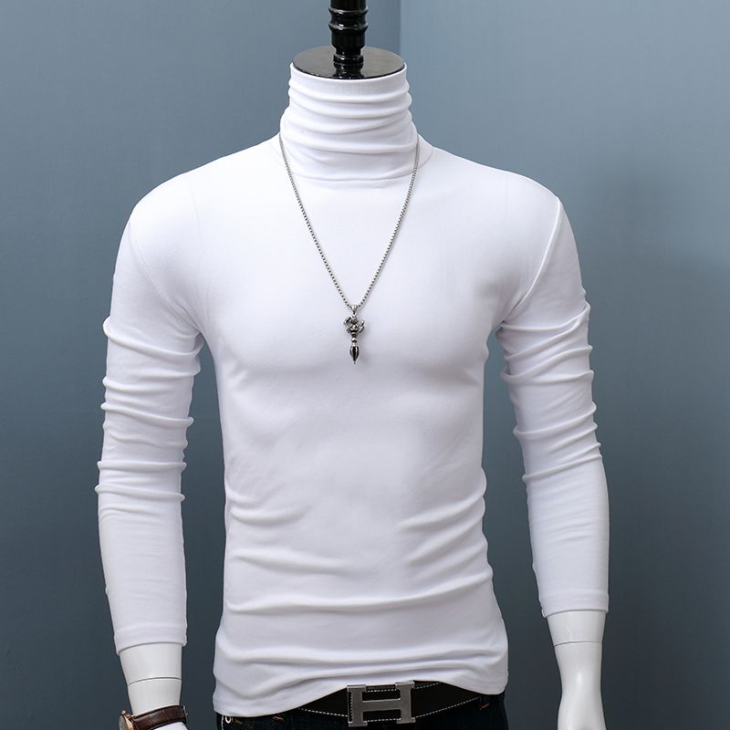 

Новые зимние водолазки, толстые мужские свитера, повседневные водолазки, однотонные, качественные, теплые, тонкие водолазки, свитера, пуловеры для мужчин S белый