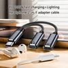 2 IN 1 Type C Splitter to Type C USB C Headphone Sound Adapter Charging Cable Replacement For Mobile Phone Tablet