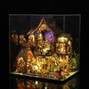 DIY Miniature House Magic Forest Elves Handmade Assembly Model Villa Decoration Creative Gift