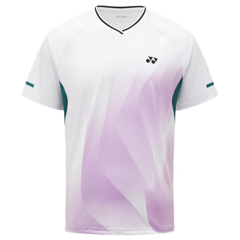 YONEX Herren Badminton Trainings-T-Shirt mit kurzen Ärmeln 2XL weiß