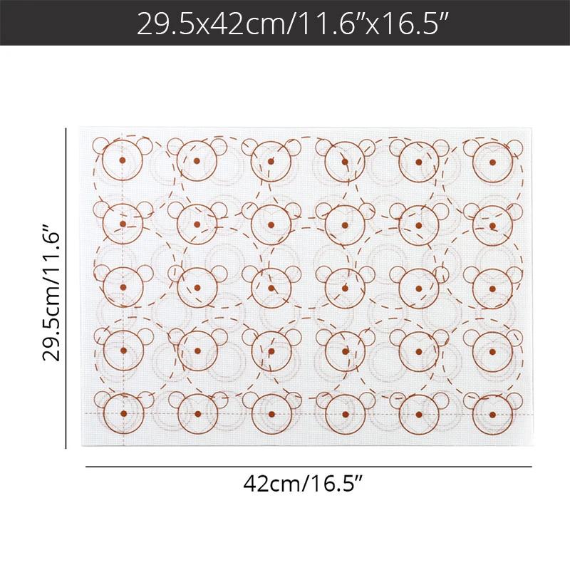 

Двусторонние силиконовые коврики для выпечки Антипригарный коврик для макарон Коврик для печенья Коврики для раскатывания теста Формы для выпечки помадки для тортов Противень для выпечки кондитерских изделий