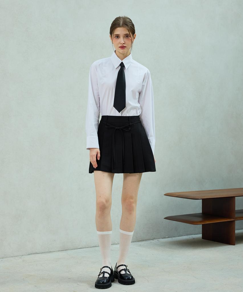 Alikim Dorothy Pleats Skirt Pants / Black