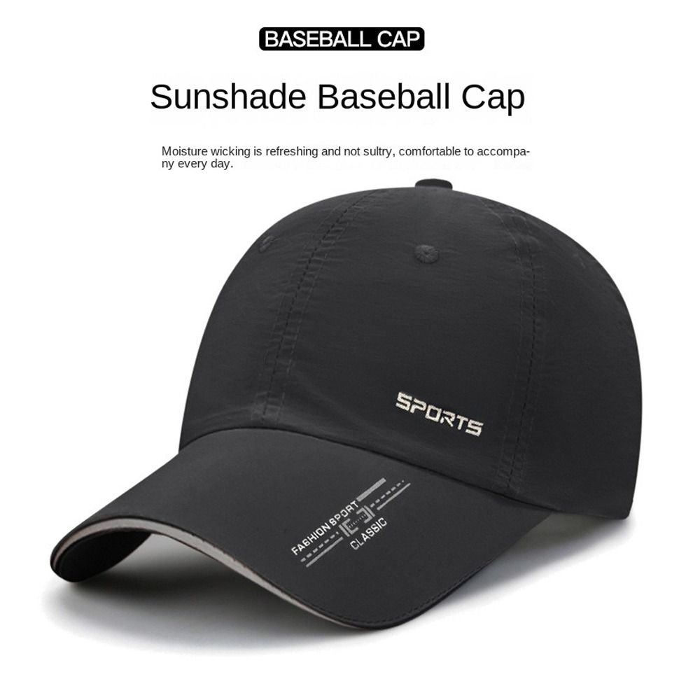 Breathable Sun Visor Hat Wide Brim Peaked Cap Unisex Baseball Cap Summer