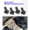 Skid Plate Bolts,Car Accessories Stainless Steel Bolts,Upgraded 2-In-1 Skid Plate Screws,12Mm Top Front Skids Plates Bolt,Car Top Front Skids Plates