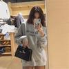 2024 Autumn Korean Loose Letter Print Sweater - Women's Long Sleeve Pullover Student Top Trend