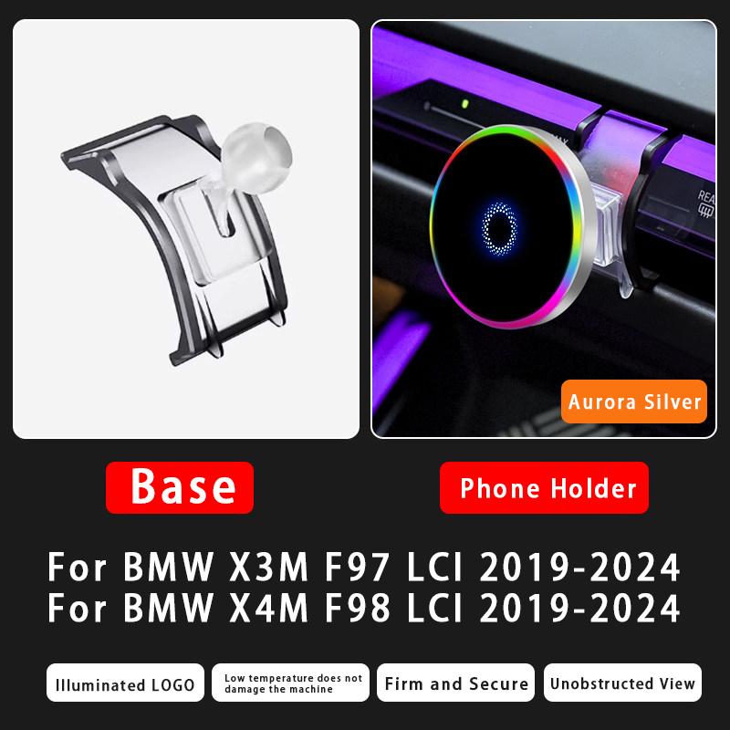Per BMW Serie 3 5 7 X3X4X5X6X7 G01 G02 G05 G06 G07 G27 G45 G60 G70 -2026 Supporto per Telefono da Auto con Ricarica Wireless Magnetica 15W