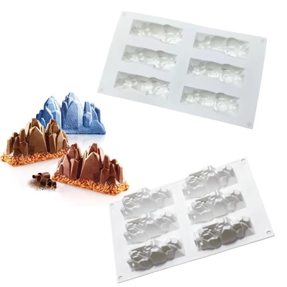 Food Grade Silicone 3D Iceberg Mousse Cake Mould Heat Resistant Handmade Snow Mountain Mould BPA Free Flexible