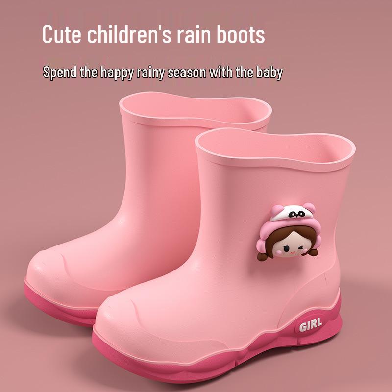 Kids' Waterproof Non-Slip Rain Boots for Boys and Girls – Toddler & Student Sizes