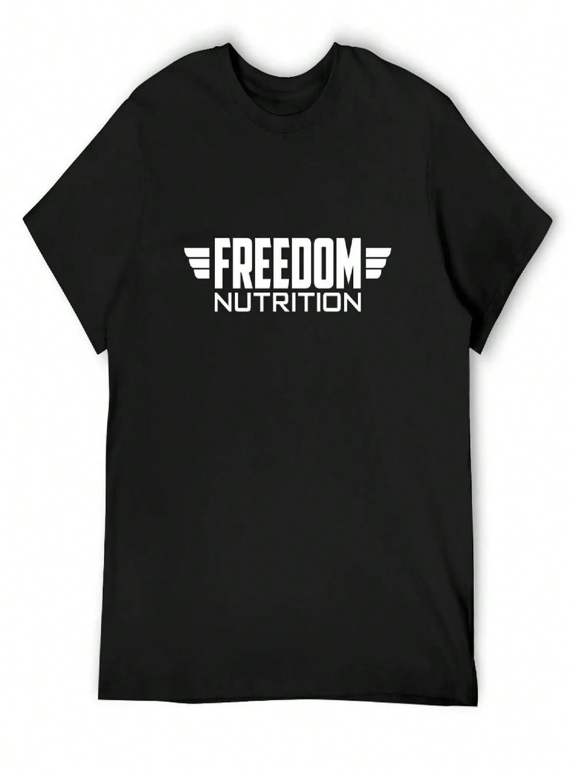 Freedom Nutrition White Logo T-Shirt Plus Size Clothes Blacks Tees Designer T Shirt unisex S разноцветный