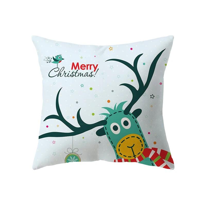 Christmas Themed Pillowcases Car Accessories Office Santa Claus Living Room Sofa Home Pillowcases