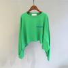 Women's Korean Style Cotton-Blend Crew Neck Sweatshirt - Spring/Autumn