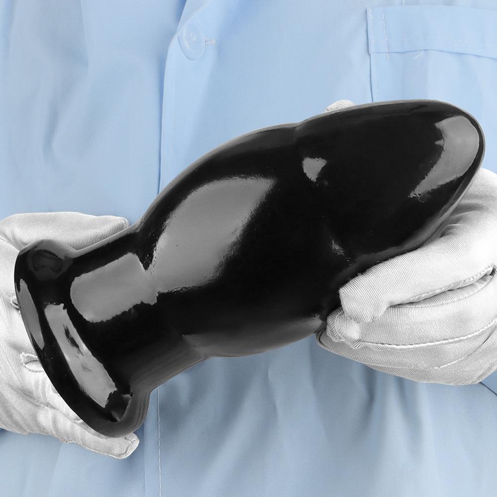 PVC Black Butt Plugs Anal Dildo Masturbator Penis Fisting Sex Toys 18+ BDSM