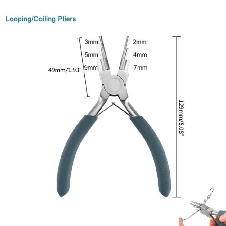 Jewelry Making Plier Jump-Rings Tweezers Pliers Making Beading Round Nose Plier