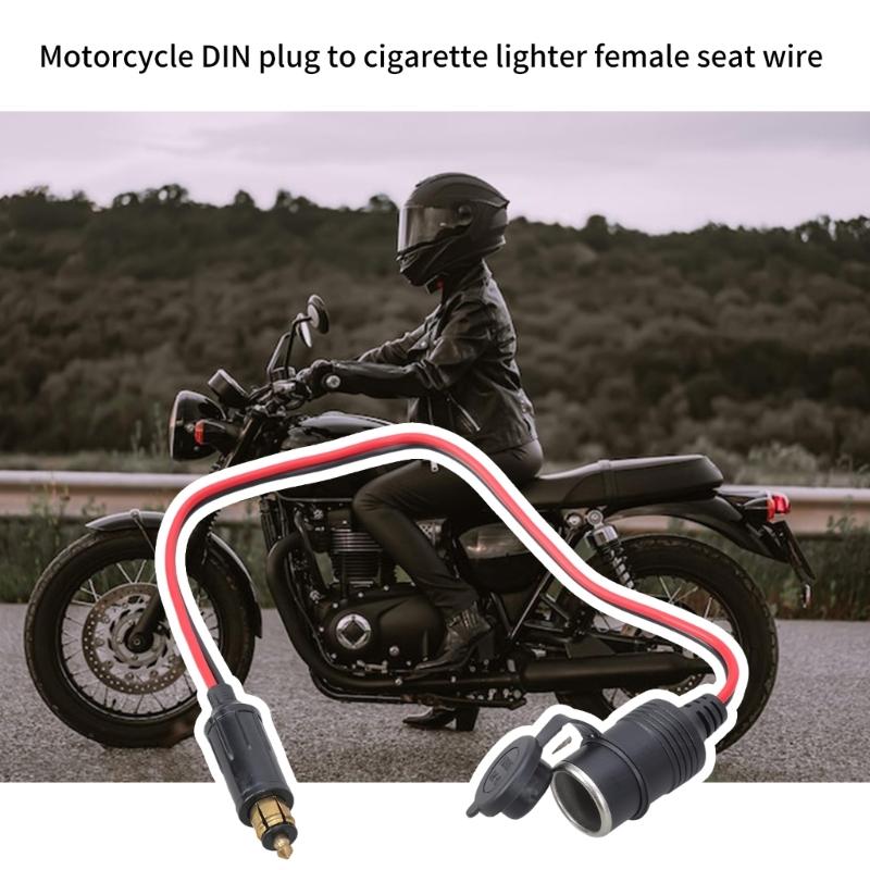 Europejski motocyklowy wtyk męski DIN do gniazda samochodowego żeńskiego Kabel Przewód Wodoodporny 12V 24V Długość 50cm