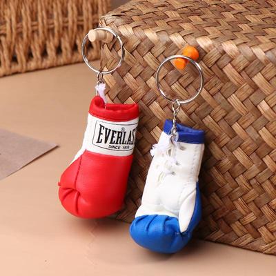 Chaveiro de Luvas de Boxe de Couro Presente para Fã de Boxe Acessórios de Chave para Mochila Pingente Pendurado Presente Exquisito