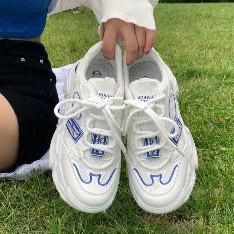 Daddy Shoes Women's Mixed Batch  Winter New Muffin Soft Bottom Mesh Breathable Fashion All-Match Casual Sneaker