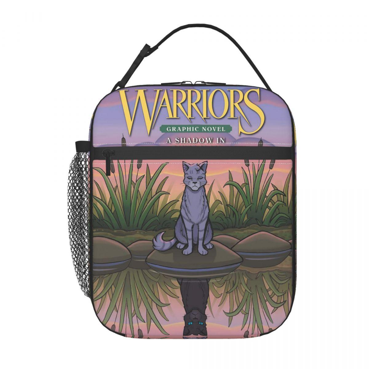 Warrior Cats Geïsoleerde Lunchtas voor Dames Kinderen Lekkend Bewaarbakjes Thermische Lunchbox Tote One Size