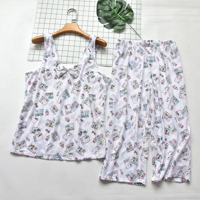 

European and American Order Ladies Bow Summer Bra Top White L