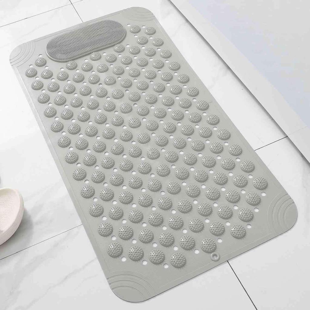 Eco-friendly Non-slip PVC Bath Mat for Bathroom, Shower, or Toilet - Waterproof & Massaging
