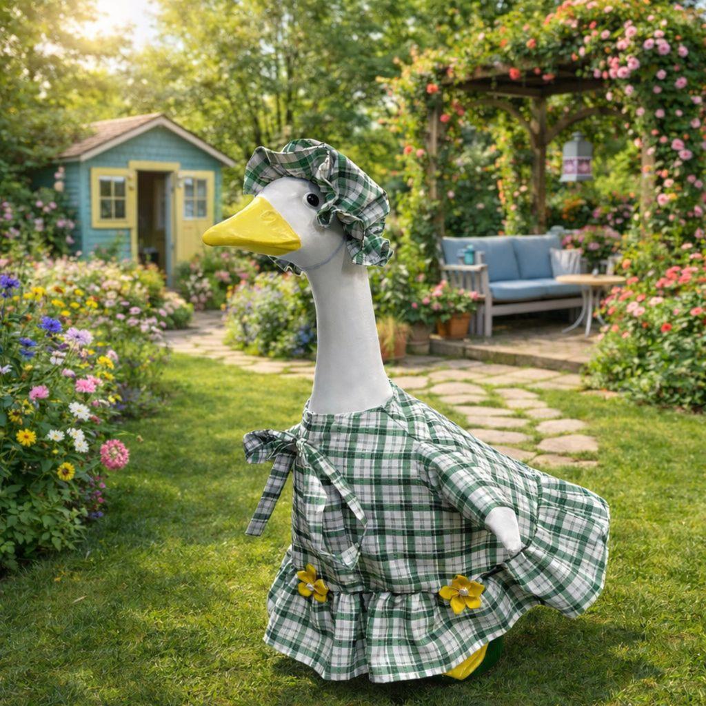 Spring/Summer Plaid Floral Porch Clothing, , Festive And Quirky Courtyard Decorations, Outdoor