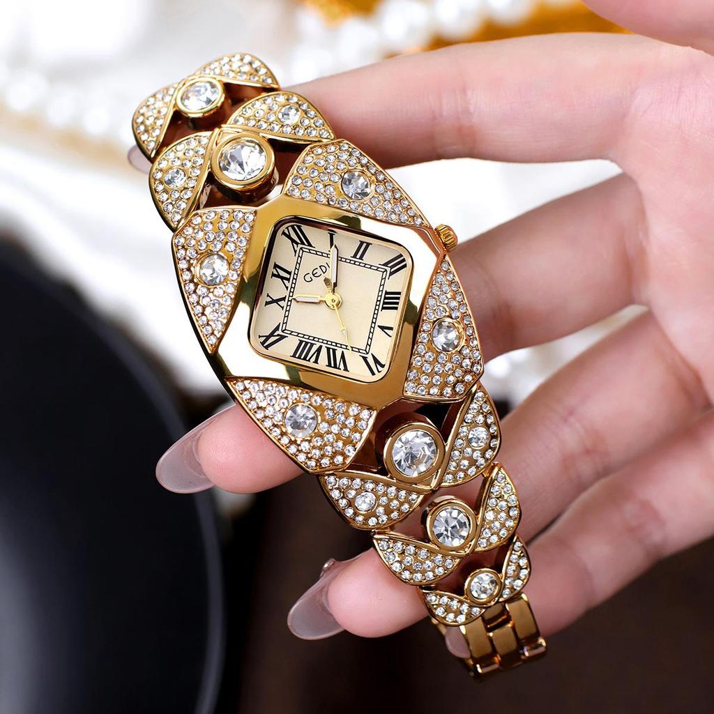 Women's Watch Rhinestone Bracelet Waterproof Quartz Watches Clock Gift Wristwatch